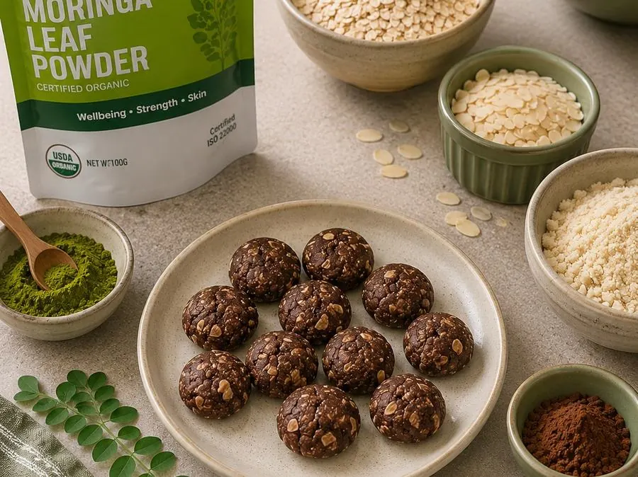 Moringa Almond Oat Choco Cookies